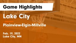 Lake City  vs Plainview-Elgin-Millville  Game Highlights - Feb. 19, 2022