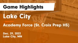 Lake City  vs Academy Force (St. Croix Prep HS) Game Highlights - Dec. 29, 2022