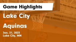 Lake City  vs Aquinas  Game Highlights - Jan. 21, 2023
