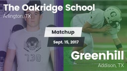 Matchup: The Oakridge School vs. Greenhill  2017