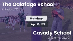 Matchup: The Oakridge School vs. Casady School 2017