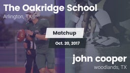 Matchup: The Oakridge School vs. john cooper 2017