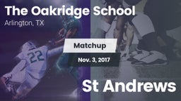 Matchup: The Oakridge School vs. St Andrews 2017