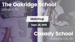 Matchup: The Oakridge School vs. Casady School 2018