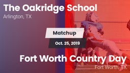 Matchup: The Oakridge School vs. Fort Worth Country Day  2019