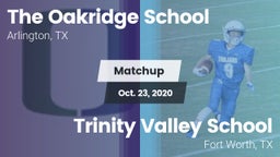 Matchup: The Oakridge School vs. Trinity Valley School 2020