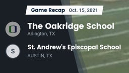 Recap: The Oakridge School vs. St. Andrew's Episcopal School 2021