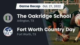 Recap: The Oakridge School vs. Fort Worth Country Day  2022
