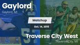 Matchup: Gaylord  vs. Traverse City West  2016