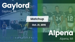 Matchup: Gaylord  vs. Alpena  2016