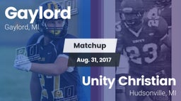 Matchup: Gaylord  vs. Unity Christian  2017