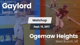 Matchup: Gaylord  vs. Ogemaw Heights  2017