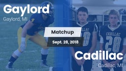 Matchup: Gaylord  vs. Cadillac  2018