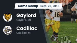 Recap: Gaylord  vs. Cadillac  2018