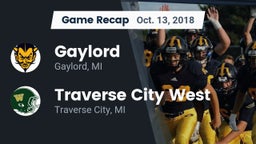 Recap: Gaylord  vs. Traverse City West  2018