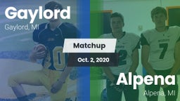 Matchup: Gaylord  vs. Alpena  2020