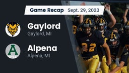 Recap: Gaylord  vs. Alpena  2023