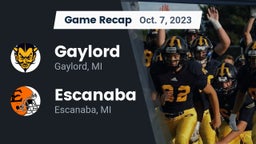 Recap: Gaylord  vs. Escanaba  2023