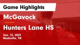 McGavock  vs Hunters Lane HS Game Highlights - Jan. 13, 2023