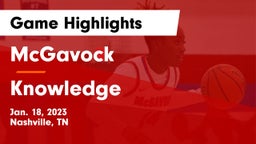 McGavock  vs Knowledge  Game Highlights - Jan. 18, 2023