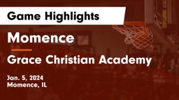 Momence  vs Grace Christian Academy Game Highlights - Jan. 5, 2024