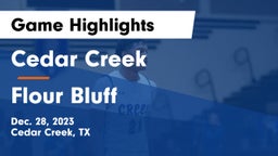 Cedar Creek  vs Flour Bluff  Game Highlights - Dec. 28, 2023