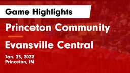 Princeton Community  vs Evansville Central  Game Highlights - Jan. 25, 2022