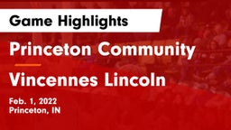 Princeton Community  vs Vincennes Lincoln  Game Highlights - Feb. 1, 2022