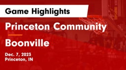 Princeton Community  vs Boonville  Game Highlights - Dec. 7, 2023