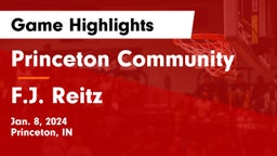 Princeton Community  vs F.J. Reitz  Game Highlights - Jan. 8, 2024