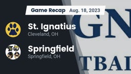 Recap: St. Ignatius  vs. Springfield  2023