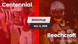 Matchup: Centennial High vs. Beechcroft  2018