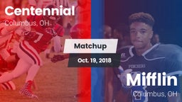 Matchup: Centennial High vs. Mifflin  2018