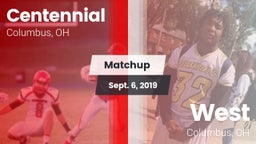 Matchup: Centennial High vs. West  2019