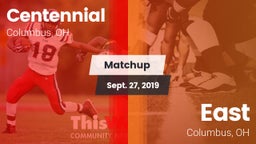 Matchup: Centennial High vs. East  2019