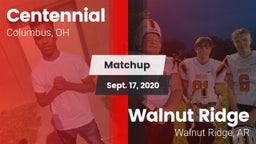 Matchup: Centennial High vs. Walnut Ridge  2020