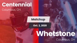 Matchup: Centennial High vs. Whetstone  2020