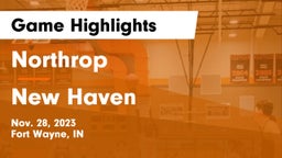 Northrop  vs New Haven  Game Highlights - Nov. 28, 2023