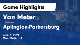 Van Meter  vs Aplington-Parkersburg  Game Highlights - Jan. 6, 2024
