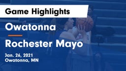 Owatonna  vs Rochester Mayo  Game Highlights - Jan. 26, 2021