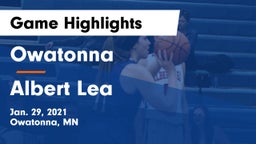 Owatonna  vs Albert Lea  Game Highlights - Jan. 29, 2021