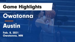 Owatonna  vs Austin  Game Highlights - Feb. 8, 2021