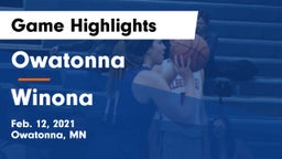 Owatonna  vs Winona  Game Highlights - Feb. 12, 2021