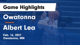 Owatonna  vs Albert Lea  Game Highlights - Feb. 16, 2021