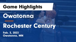Owatonna  vs Rochester Century  Game Highlights - Feb. 3, 2022
