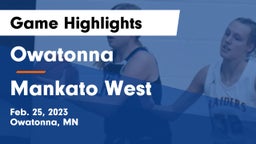 Owatonna  vs Mankato West  Game Highlights - Feb. 25, 2023