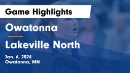 Owatonna  vs Lakeville North  Game Highlights - Jan. 6, 2024