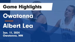 Owatonna  vs Albert Lea  Game Highlights - Jan. 11, 2024