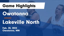 Owatonna  vs Lakeville North  Game Highlights - Feb. 28, 2024