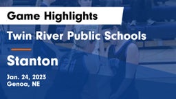 Twin River Public Schools vs Stanton  Game Highlights - Jan. 24, 2023